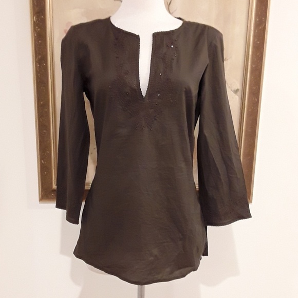 New York & Company Tops - New York & Co. Embellidhed Tunic Top